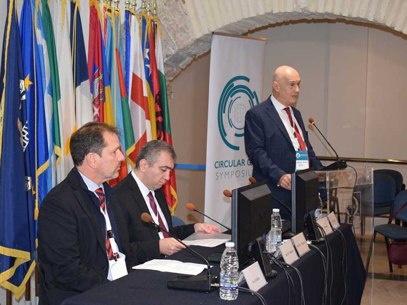 George Kremlis presenting